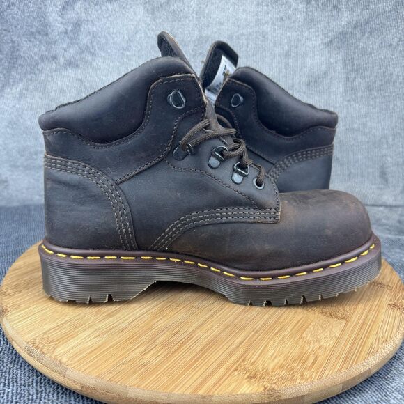 Vintage Dr. Martens Boots Mens Size UK 5 Steel Toe Safety Made England 7735 00s main image 9